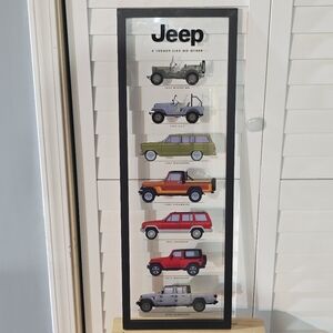 Jeep Glass Wall Plaque A Legacy Like No Other 1942 - 2020 Chronological Models